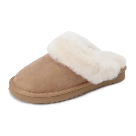 [ 롯데백화점 ]금강 랜드로바 여성 캐주얼 경량 방한 양털 슬리퍼 LANBOC4908WG3 브라운