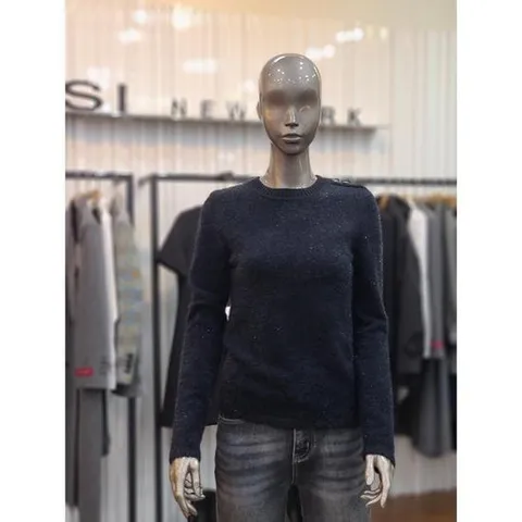 제시뉴욕 세이브존05 라운드 반짝이 니트티셔츠 JDA5SZNSKO5360BK