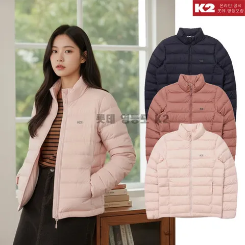 [ 롯데백화점 ][케이투 (행사)]가을 간절기 여성 등산 구스 경량 패딩 자켓/다운/겨울/KWU24594