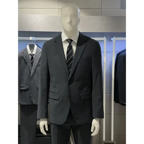 [트루젠]남성 봄 여름 차콜그레이 면접 예복 혼주 스판 정장
