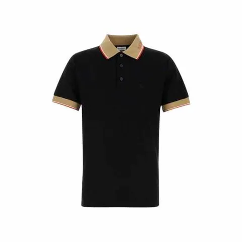 버버리 폴로 반팔 티셔츠 블랙 남성 8110934