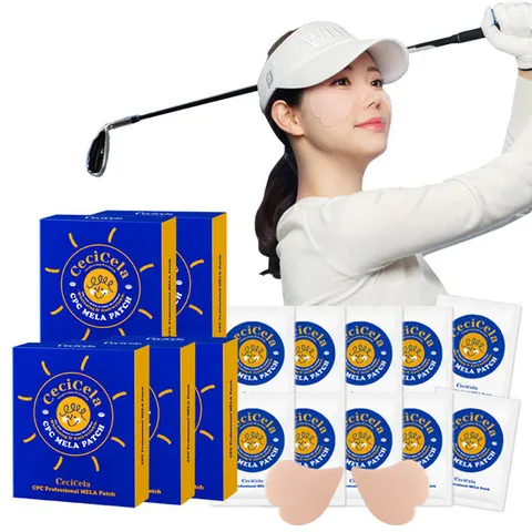 홈쇼핑정품 쎄씨쎌라 멜라패치 5박스 50회분 햇빛차단 골프패치