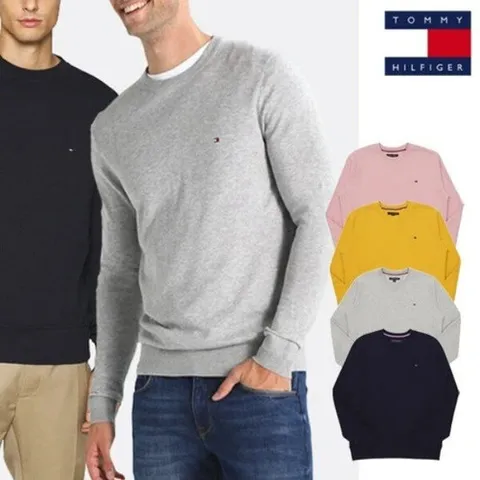 [타미힐피거]윙클 크루넥 맨투맨 남여 커플 추천 다양한 컬러