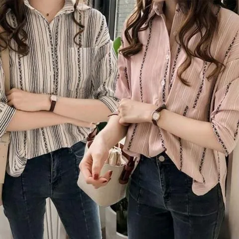 봄 여성 추천 여름 7부 꾸안꾸 반팔 예쁜 여자 블라우