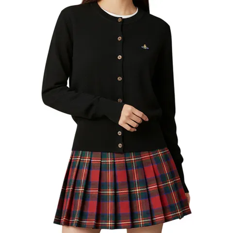 25FW 비비안웨스트우드 베아 가디건 메리노울 블랙 1803002P Y0006 N403