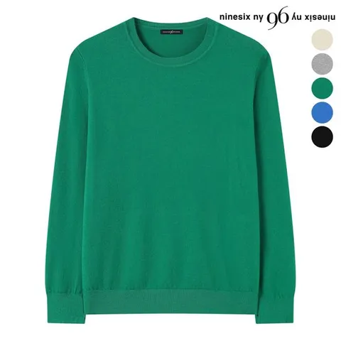 [나인식스뉴욕]데일리 무지 라운드넥 니트 (NP4KT014L0)