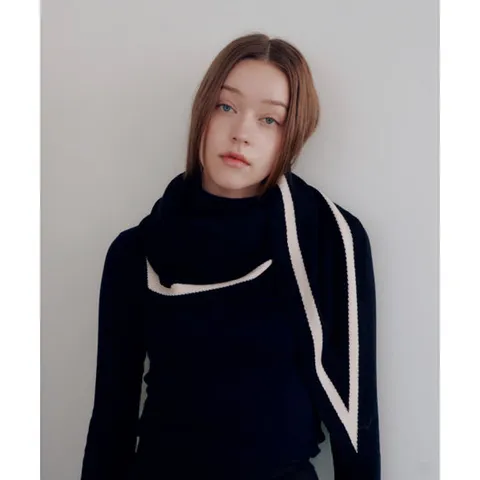루이까또즈 니트 머플러 미라보니트 블랙 2DMK820BL