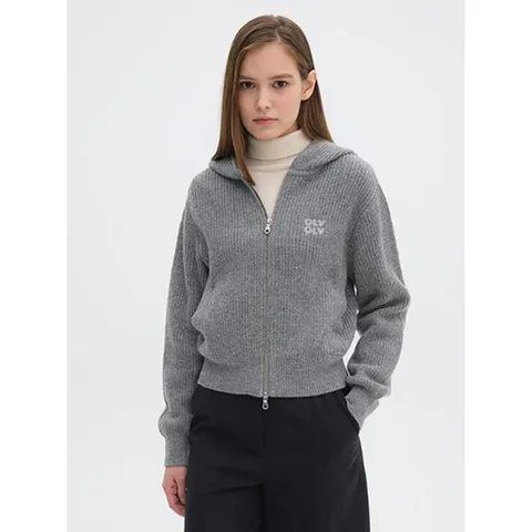 [ 현대백화점 ]올리브데올리브 후드 니트 집업 가디건 OK4WD955