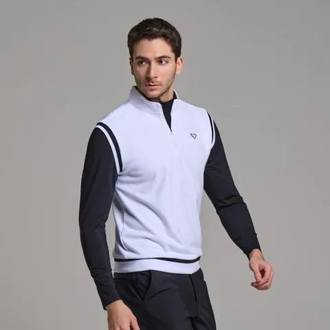 [에이치플러스몰]다운블로우 남성 골프 반집업베스트 DB 6508M