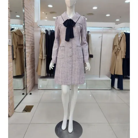 [JJ JIGOTT][JJ지고트]파이핑 디테일 트위드 원피스 GN9A0OP57_D