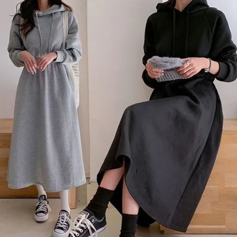 [에이치플러스몰]롱원피스 스판 여친룩 직장인 쉬폰 여성원피스 모임