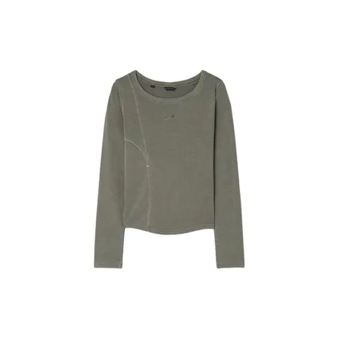 [ AK백화점 ][게스] 여성_절개 골지 긴팔티 (YP3K2411)