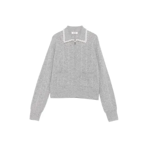 25 FW 산드로 케이블 니트 펄 장식 가디건 SFPCA01340 TP443664574