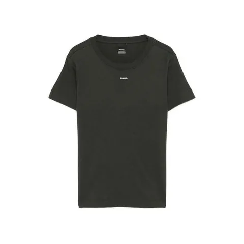 25 FW 핀코 반소매 코튼 탑 100373A2RE TP443881697