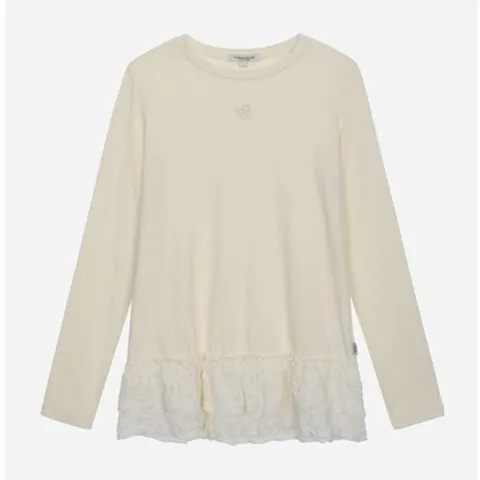 [ 현대백화점 ][써스데이아일랜드](T256MTS156W)레이스 배색 레이어드 티셔츠