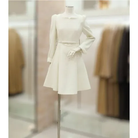 [JJ JIGOTT][JJ지고트]롤업 슬리브 플레어 원피스 GP2A0OP261_DG