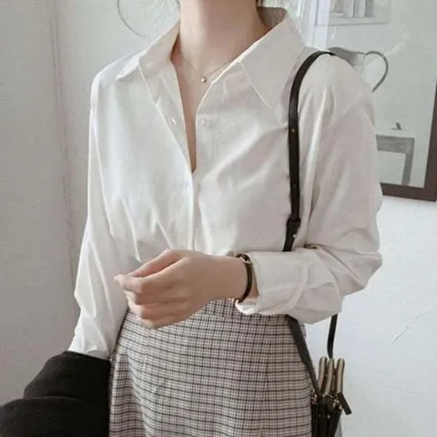 화이트 베이직 여성 블랙 정장 올데이 캐주얼 스타일