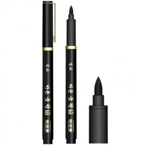 아트박스/이룸 바른붓펜 12개입 타 흑색 붓 볼펜 수채볼펜