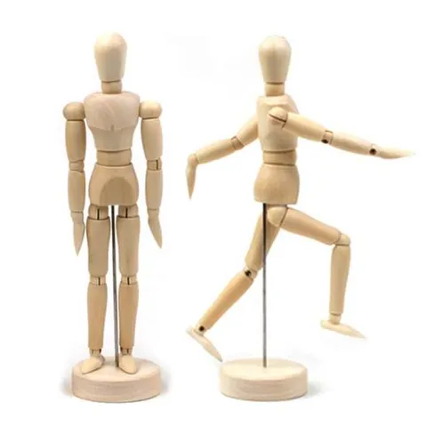 구체관절 인형 중20cm 원목 나무 목각 사람모형 사람모형 원목사람모형 목각인형 구체관절 구체관절인형