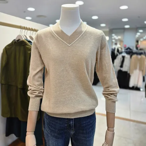 [앤클라인]브이넥니트AX2G4KT4200-12