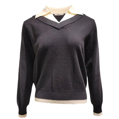 [ 롯데백화점 ][멜본]카라배색니트_STKA25T33