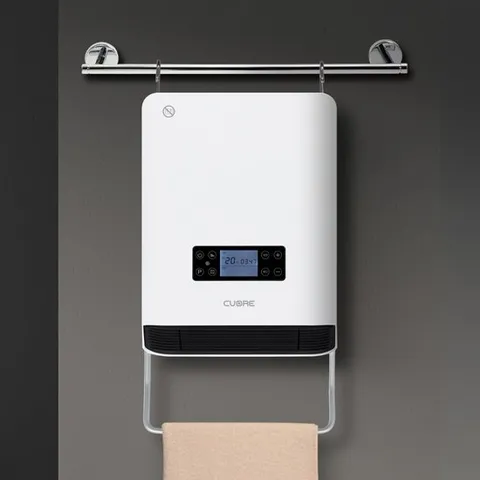 쿠오레 욕실용 전기 히터 CH-B21W 온풍기 PTC 세라믹 벽걸이 가정용 사무실 화장실