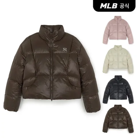 [카리나 착장][MLB공식] 25FW 여성 크롭 커브패딩 (4 COLOR) 3FDJB2056