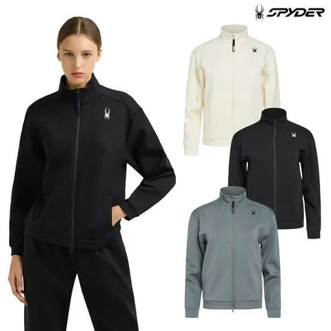 [스파이더] 여성 트레이닝 스탠드 넥 세트 집업 SPHFCNFT251W