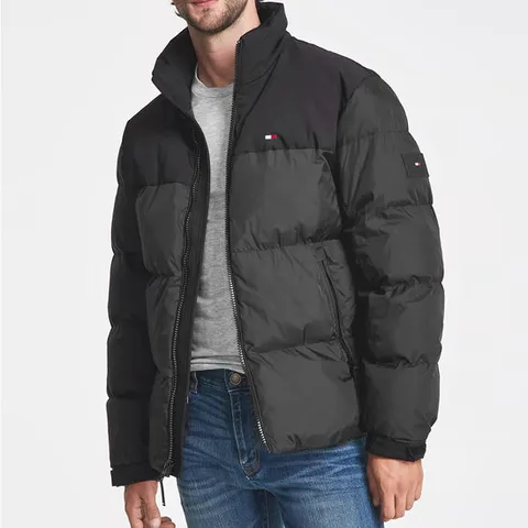 타미힐피거 남성 베이직 푸퍼 패딩 점퍼