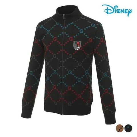 디즈니골프 세이브존07 남성 울 집업 니트 DO3MKG005