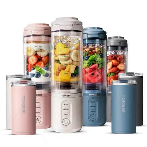 도깨비 픽앤고 무선 포터블 블렌더 듀얼 구성 - 스테인리스 텀블러 믹서기