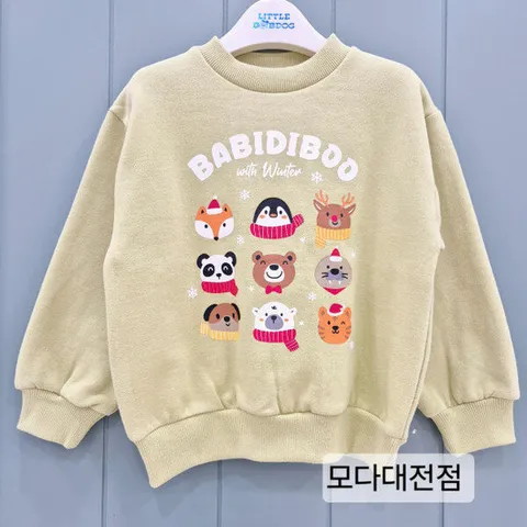 [리틀밥독]바비디부ㅡM겨울애니멀T/S  H244MTS15GR_DJ