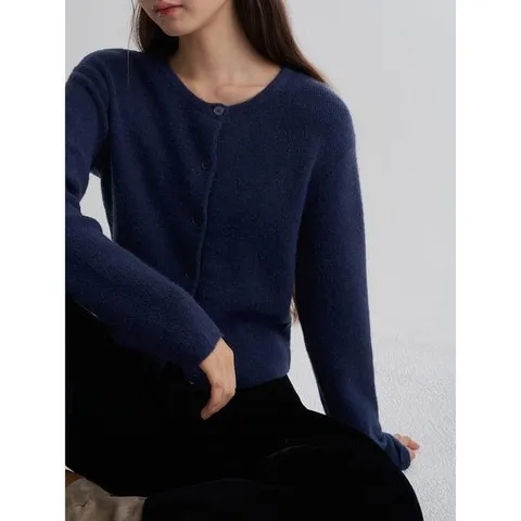 (325X5ALY4R) [에잇세컨즈] 울혼방 윈터 카디건  네이비