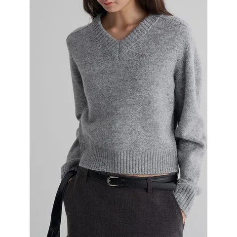 (325X51LYF3) [에잇세컨즈] 브이넥 풀오버  그레이