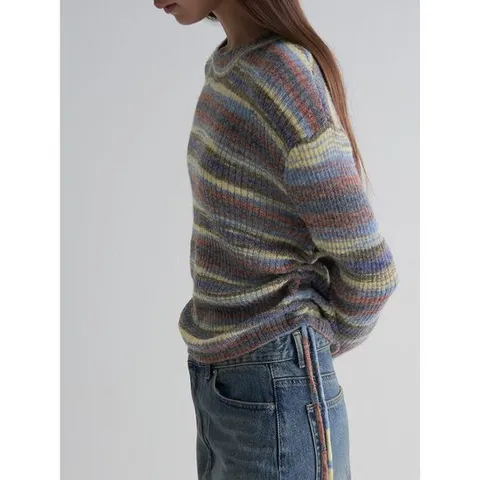 (355X51LYAQ) [에잇세컨즈] 사이드 스트랩 그라데이션 풀오버  스카이 블루