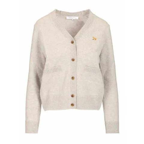 [MAISON KITSUNE] 라프리마 여성 베이비 폭스 가디건 PW00501KT1006 H120 Grey /15