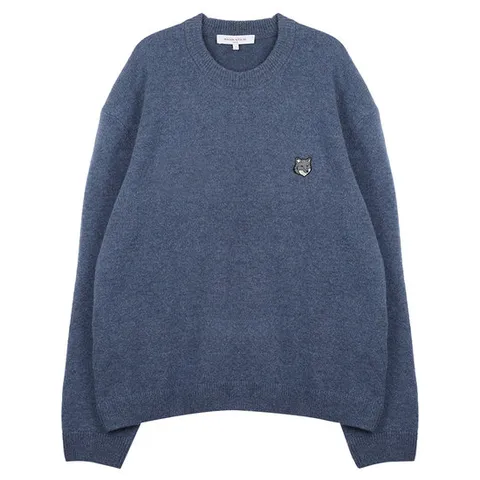 라프리마 메종키츠네 폭스헤드 램스울 컴포트 점퍼 니트 PM00803-KT1006-0331