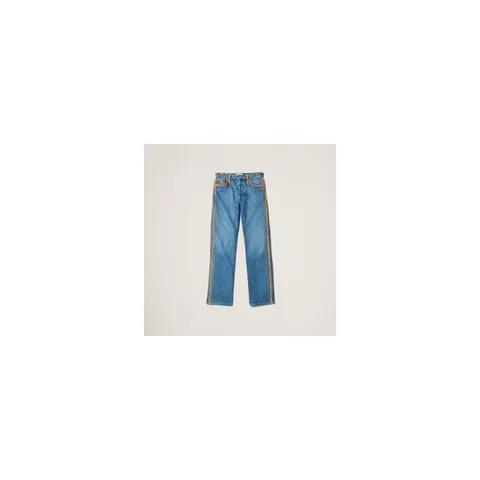 미우미우 미우미우 블루 데님 팬츠 2276472