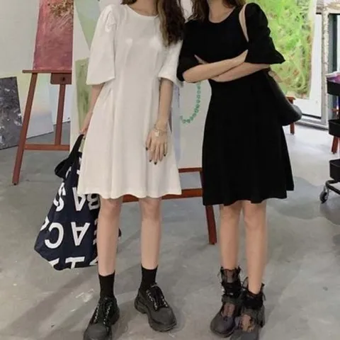 면소재 심플스타일 바캉스룩 여름원피스 미니원피스