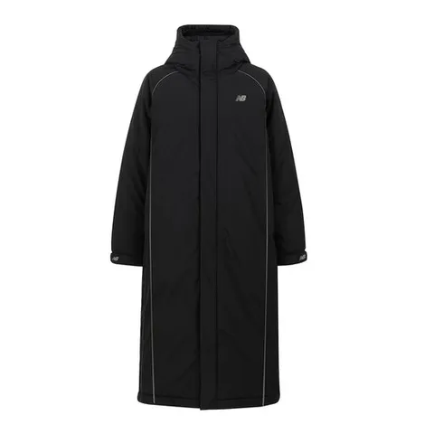 뉴발란스 하이브리드 롱 벤치파카 자켓 블랙 NBNQE42153-19