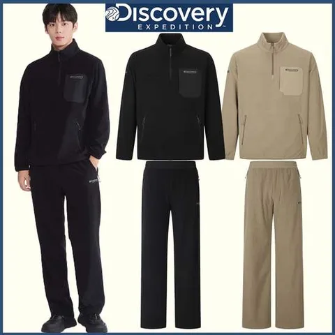 [ 롯데백화점 ]디스커버리 25FW 겨울 신상 남성 기모 하이브리드 아노락/팬츠 트레이닝세트 DMTR79056,DMTP79056 DONGTAN