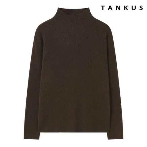 [탱커스] 골지 반하이넥 루즈핏 긴팔 니트 (TX4KP014L0)