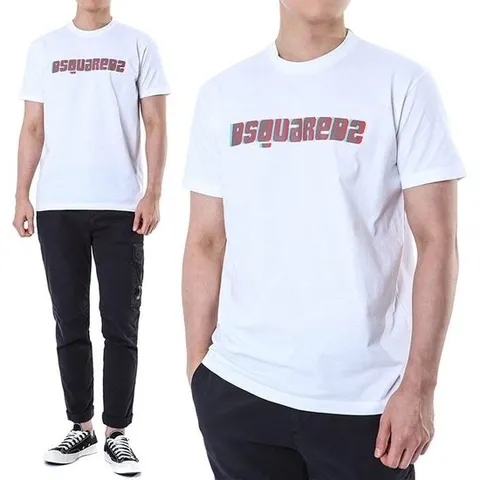 (명품) 디스퀘어드 3D그래픽 로고프린트 반팔티셔츠74