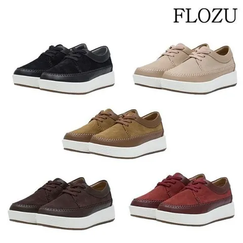 [플로쥬]소가죽 키높이 스니커즈