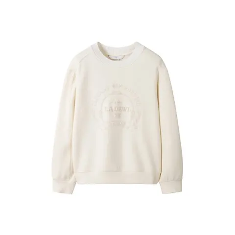 [ 롯데백화점 ][듀엘]라운드넥 엠보 자수 맨투맨 티셔츠(D244MSM038)