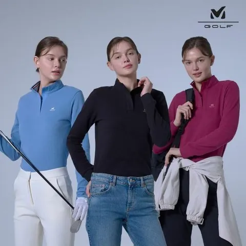 [밀레 골프]25FW 밀레골프 여성 하프집업 3종세트
