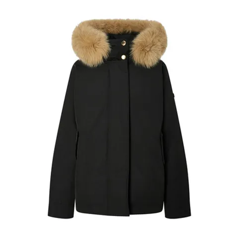 [ 현대백화점 ]헤지스레이디스 (HSJU5D101) 폭스퍼 숏 헤비 구스 다운 야상