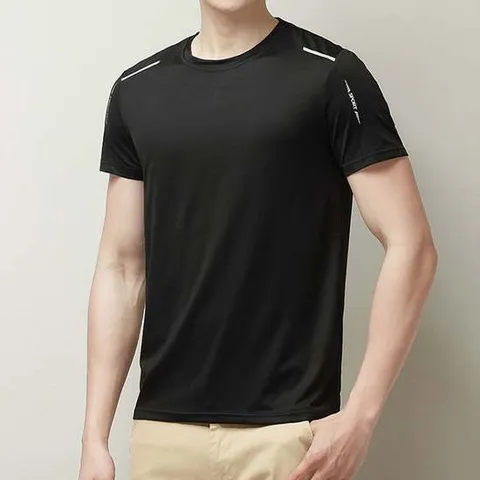 남성 베이직 스포츠 쿨 운동 반팔 티셔츠