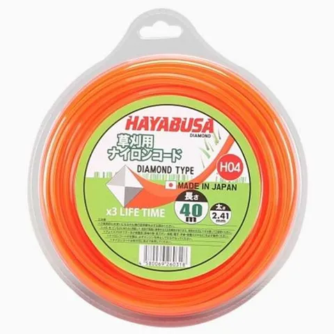 예초기 날 벌초 원예 잔디 나일론 줄날 4각 2.4mmX40m 예초기날 예초기줄날 예초기부품 예초기부속 예초기용품 예초기부속품 나일론날