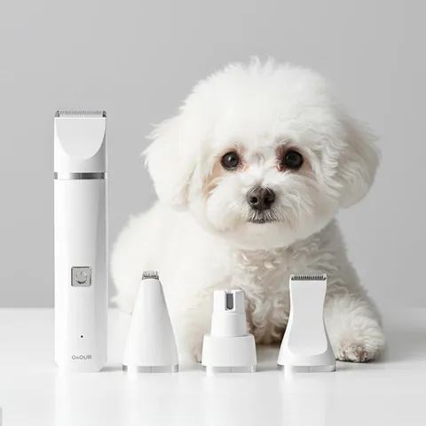 온아워 강아지 바리깡 4in1 고양이 이발기 저소음 저자극 발바닥 애견 미용 클리퍼